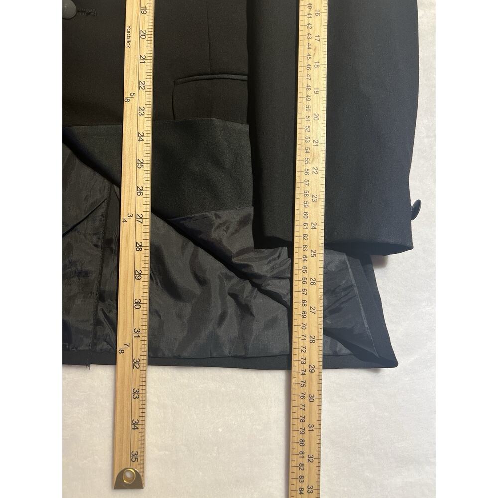 Vintage Palm Beach Mens 43L 38x31 Black Tuxedo Single Button Tux - Picture 13 of 16